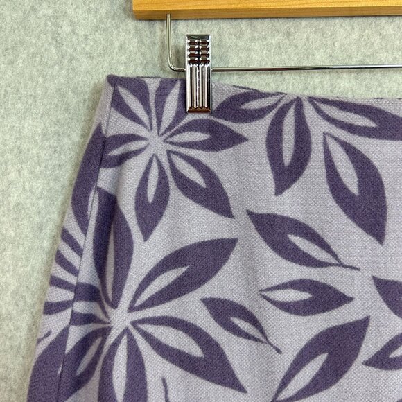 Boden Size 12 UK/8 US Regular Purple Floral Patterned Wool Blend Skirt Pencil - Picture 3 of 14